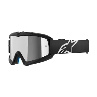 Alpinestars Kinder Crossbril Vision Corp - Zwart - Spiegel Zilver Lens