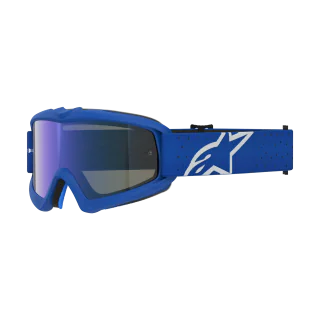Alpinestars Kinder Crossbril Vision Vesta - Blithe Blauw / Wit - Spiegel Blauw Lens