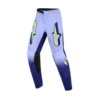 Alpinestars Kinder Crossbroek 2026 Supertech Scenz - Paars / Fluo Geel