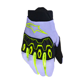 Alpinestars Kinder Crosshandschoenen 2026 Full Bore V2 - Paars / Fluo Geel