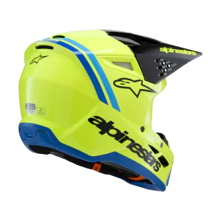 Alpinestars Kinder Crosshelm S-M3 Radium - Fluo Geel / Zwart / Blauw