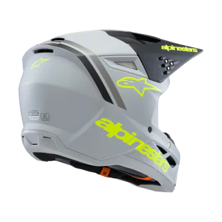 Alpinestars Kinder Crosshelm S-M3 Radium - Grijs / Zwart / Fluo Geel