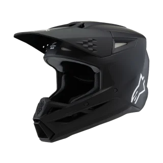 Alpinestars Kinder Crosshelm S-M3 Solid - Mat Zwart