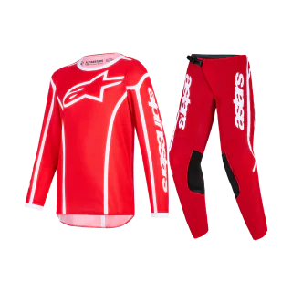 Alpinestars Kinder Crosskleding 2026 Fluid Apex - Rood / Wit