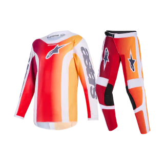 Alpinestars Kinder Crosskleding 2026 Fluid Portl - Rood / Licht Grijs / Donker Grijs