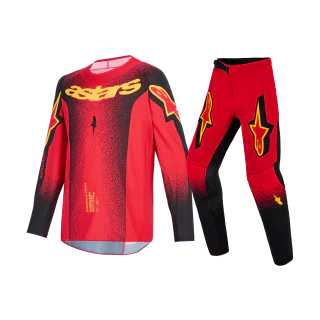 Alpinestars Kinder Crosskleding 2026 Supertech Scenz - Rood / Zwart / Geel