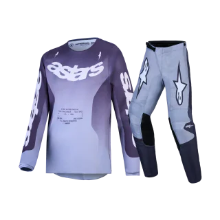 Alpinestars Kinder Crosskleding 2027 Fluid Amber - Graystone / Cold Grijs / Licht Lilac