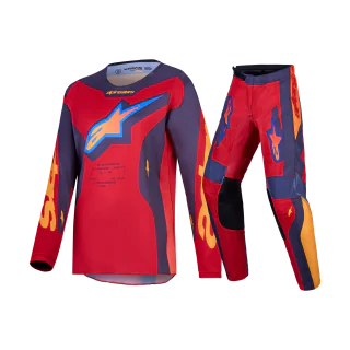 Alpinestars Kinder Crosskleding 2027 Fluid Hunt - Fire Rood / Graystone / Hot Coral