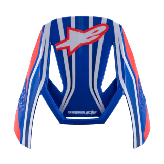 Alpinestars Kinder Helmklep S-M3 Wurx - Blauw / Rood / Wit / Zwart