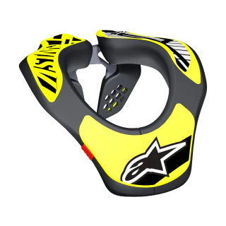 Alpinestars Kinder Nekbrace - Zwart / Geel Fluo