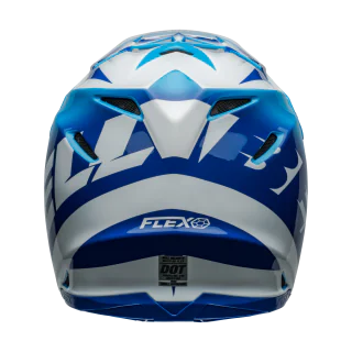 Bell Crosshelm Moto-9S Flex Rail - Blauw / Wit