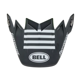 Bell Helmklep Moto-9S Flex Fasthouse Smoke Bomb - Zwart / High-vis