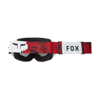 Fox Crossbril Main II Kairos - Wit / Fluo Rood - Chrome Spark Lens