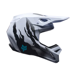 Fox Crosshelm V1 Clutch - Wit / Zwart