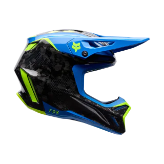Fox Crosshelm V3 RS Tactile - Blauw Jewel