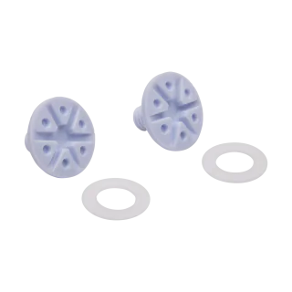Fox Helmklep Schroeven V1 - Wit - Set