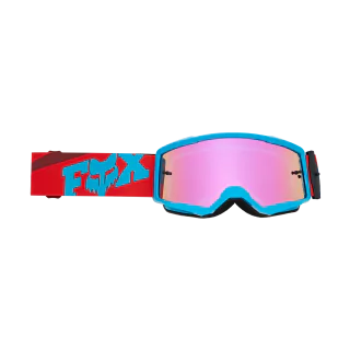 Fox Kinder Crossbril Main II Raid - Rust Rood - Roze Spark Lens