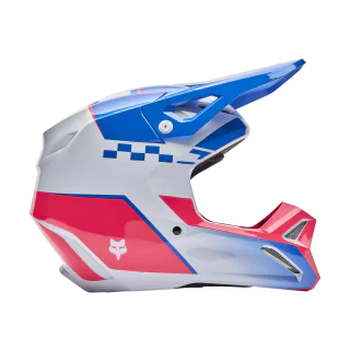 Fox Kinder Crosshelm V1 Collect - Blauw / Roze