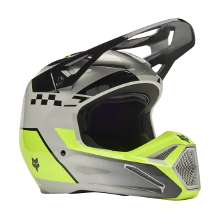 Fox Kinder Crosshelm V1 Collect - Grijs / Geel