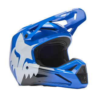 Fox Kinder Crosshelm V1 Shield - Blauw