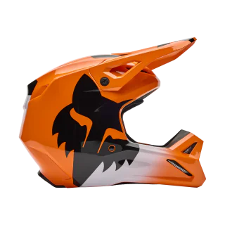 Fox Kinder Crosshelm V1 Shield - Fluo Oranje