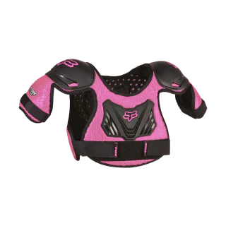 Fox Mini Bodyprotector PeeWee Titan - Zwart / Roze