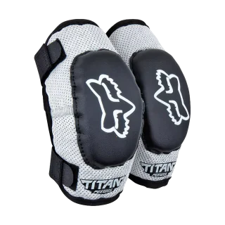 Fox Mini Elleboogbeschermers PeeWee Titan - Zwart / Zilver