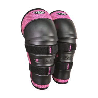 Fox Mini Kniebeschermers PeeWee Titan - Zwart / Roze