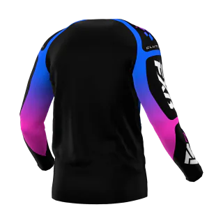 FXR Cross Shirt Clutch - Zwart / Blauw / Roze