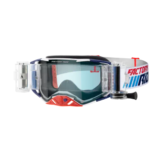 FXR Crossbril Roll-Off Factory Ride - Patriot - Clear Lens