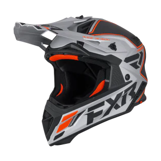 FXR Crosshelm Helium Carbon - Oranje / Zilver