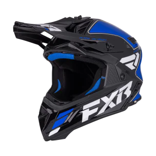 FXR Crosshelm Helium Race Div - Blauw / Wit