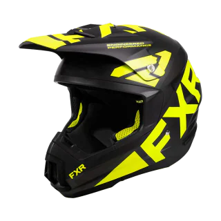 FXR Crosshelm Torque Team - Zwart / High-vis