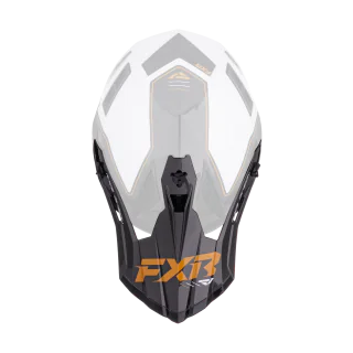 FXR Helmklep Helium Carbon - Goud / Wit