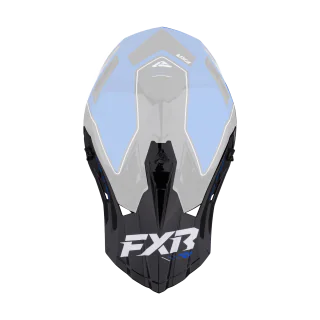 FXR Helmklep Helium Race Div - Blauw / Wit