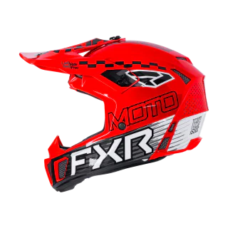 FXR Kinder Crosshelm Clutch - Rood / Wit