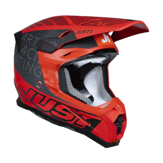 Just1 Crosshelm J22F Dynamo - Rood / Zwart