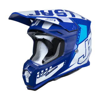 Just1 Crosshelm J22F Falcon - Blauw / Wit
