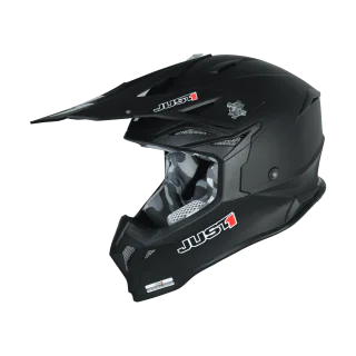 Just1 Crosshelm J39 Solid - Zwart