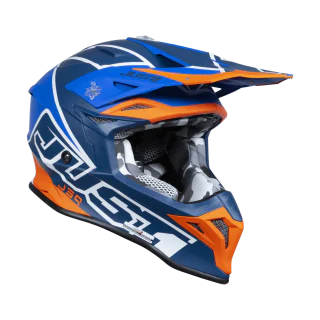 Just1 Crosshelm J39 Thruster - Blauw / Oranje / Wit