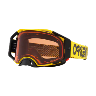 Oakley Crossbril Airbrake MX Moto Yellow B1B - Prizm Brons Lens