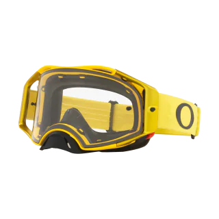 Oakley Crossbril Airbrake MX Moto Yellow - Clear Lens