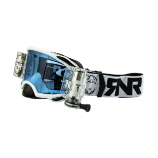RNR Crossbril Roll-Off Platinum WVS - Wit - Smoke Lens