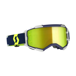 Scott Crossbril Fury - Blauw / Grijs - Spiegel Geel Lens