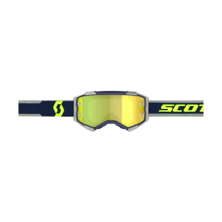 Scott Crossbril Fury - Blauw / Grijs - Spiegel Geel Lens