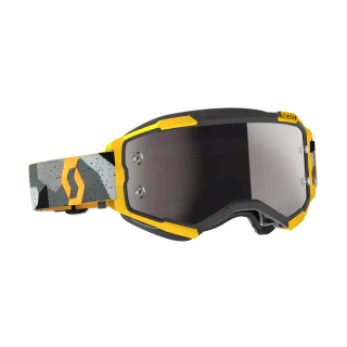 Scott Crossbril Fury - Camo Groen / Geel - Spiegel Zilver Lens