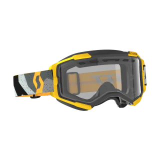 Scott Crossbril Fury Enduro - Camo Groen / Geel - Clear Lens