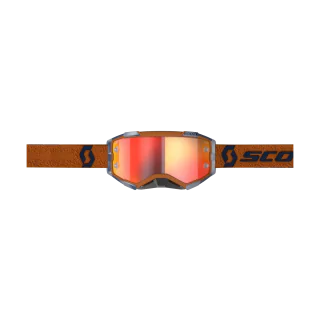 Scott Crossbril Fury - Grijs / Oranje - Spiegel Oranje Lens
