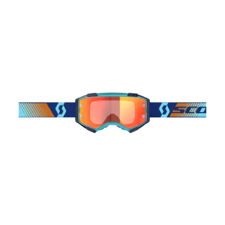 Scott Crossbril Fury - Royal Blauw / Oranje - Spiegel Oranje Lens