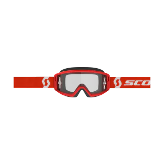 Scott Crossbril Primal - Rood / Wit - Clear Lens